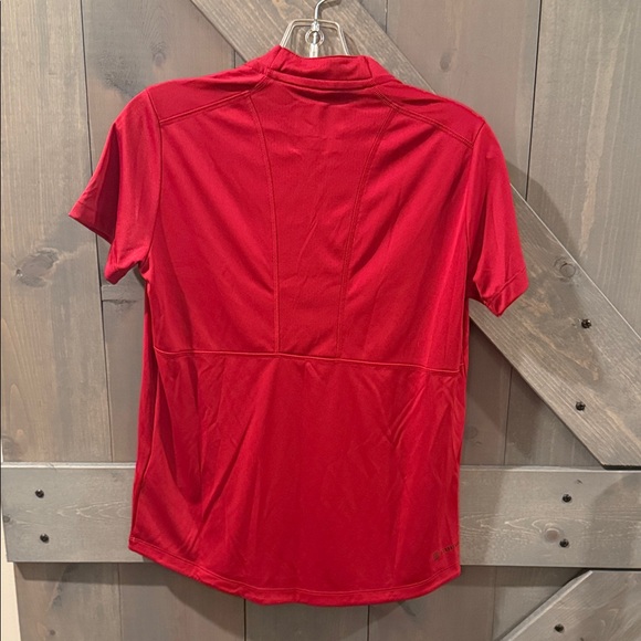 Adidas Women's Red V-Neck Jersey - Picture 3 of 3